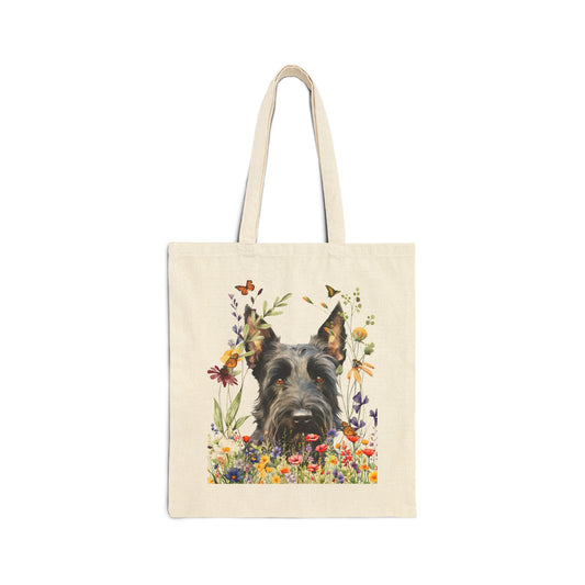Scottish Terrier Canvas Tote Bag