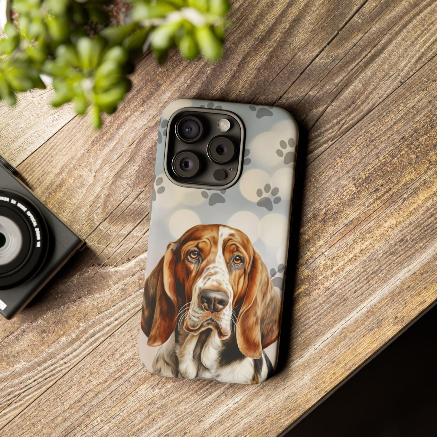 Basset Hound Phone Case by Tough Cases (Apple iPhone, Samsung Galaxy, and Google Pixel)