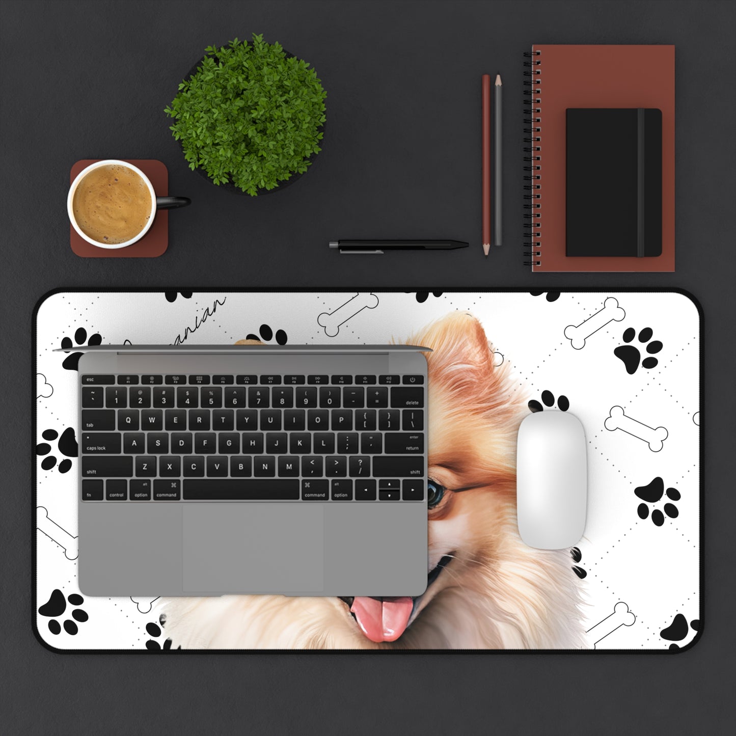 Pomeranian Desk Mat