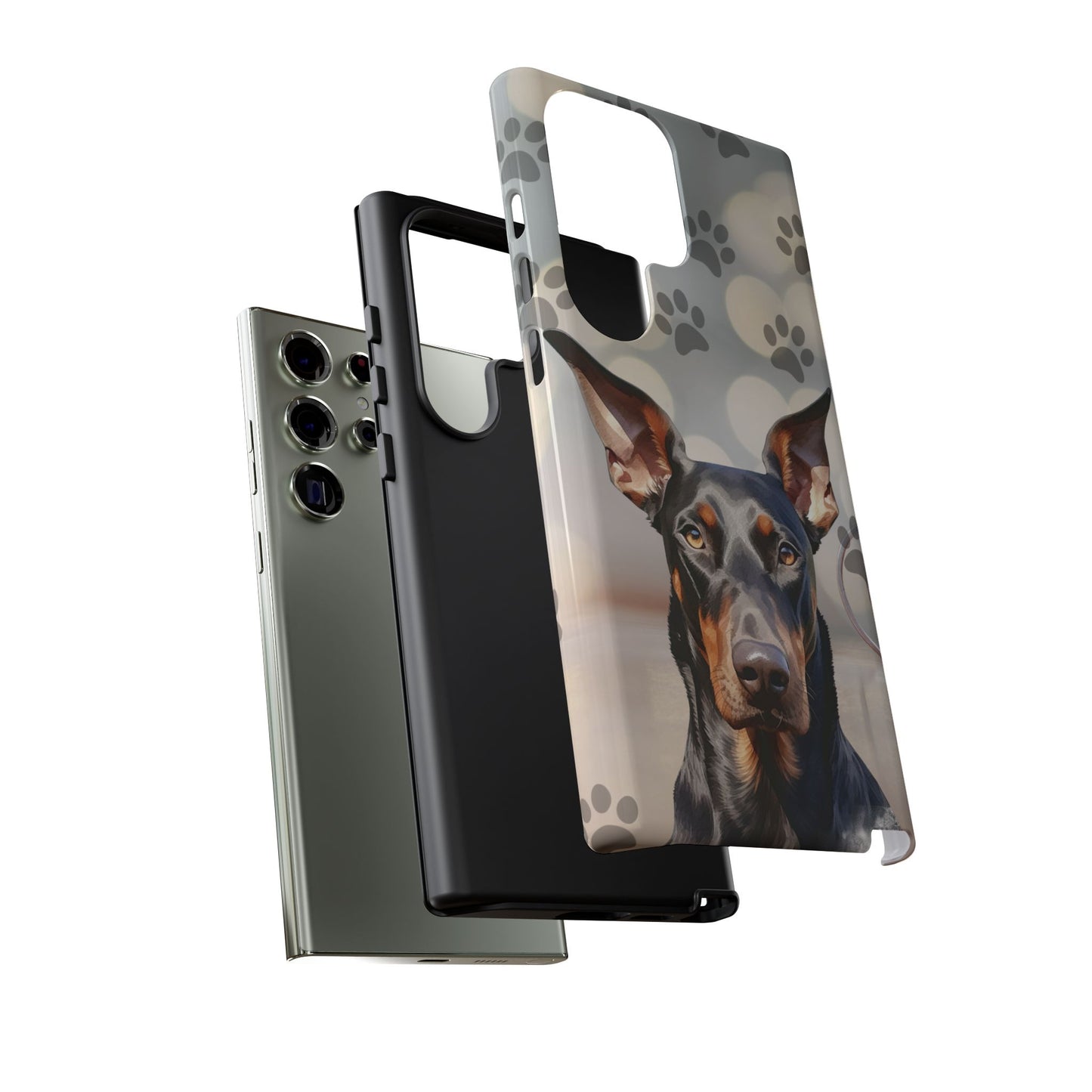 Doberman Phone Case by Tough Cases (Apple iPhone, Samsung Galaxy, and Google Pixel)