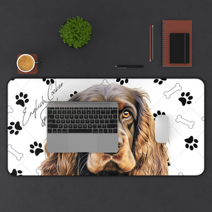 English Cocker Spaniel Desk Mat