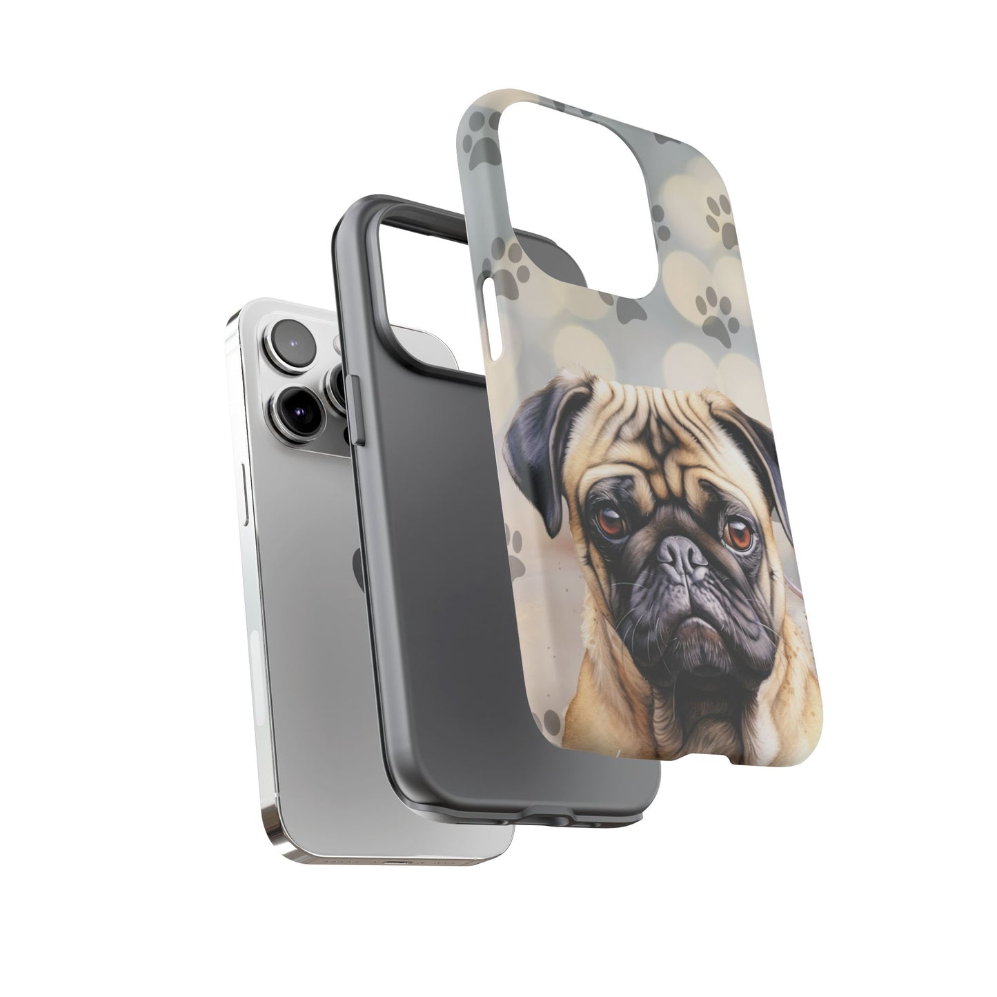 Pug Phone Case by Tough Cases (Apple iPhone, Samsung Galaxy, and Google Pixel)