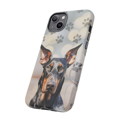 Doberman Phone Case by Tough Cases (Apple iPhone, Samsung Galaxy, and Google Pixel)