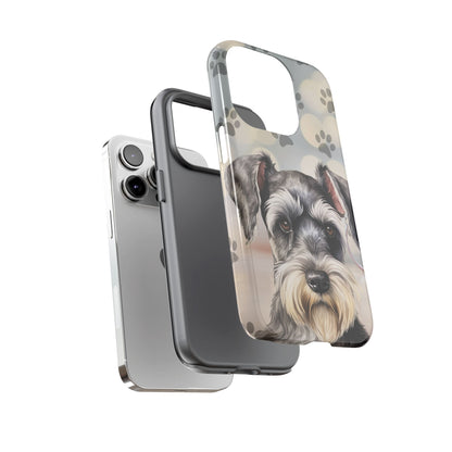 Miniature Schnauzer by Tough Cases (Apple iPhone, Samsung Galaxy, and Google Pixel)