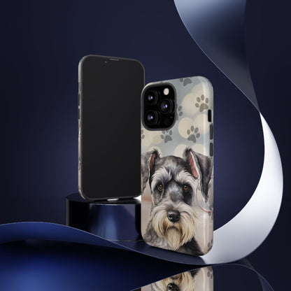 Miniature Schnauzer by Tough Cases (Apple iPhone, Samsung Galaxy, and Google Pixel)