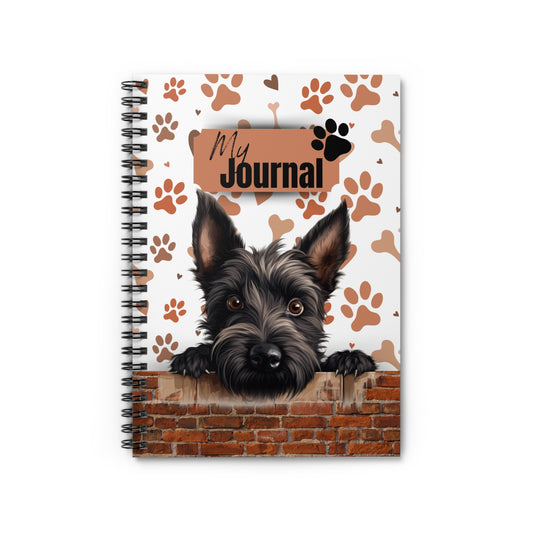Scottish Terrier Spiral Notebook - Ruled Line