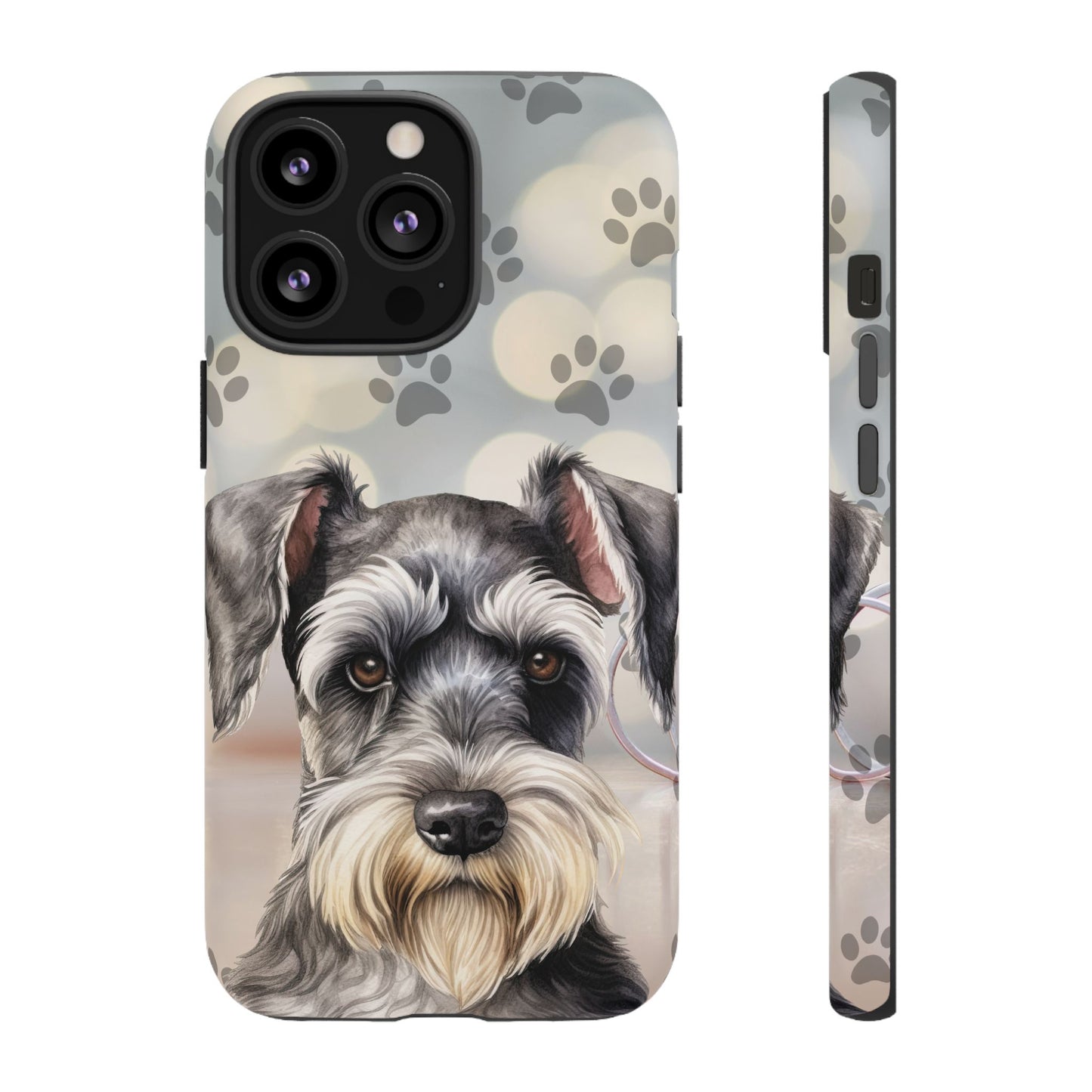 Miniature Schnauzer by Tough Cases (Apple iPhone, Samsung Galaxy, and Google Pixel)