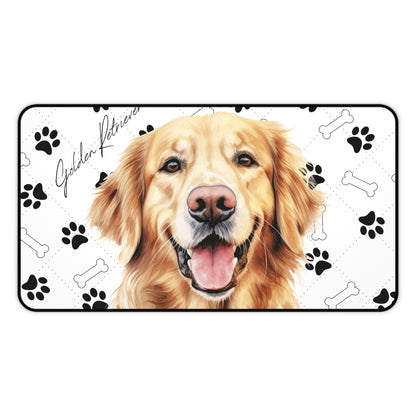 Golden Retriever Desk Mat