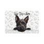 Scottish Terrier Personalized Pet Food Mat, Custom Dog Food Mat, Dog Feeding Mat, Cute Pet Mat, Dog Lovers Gift