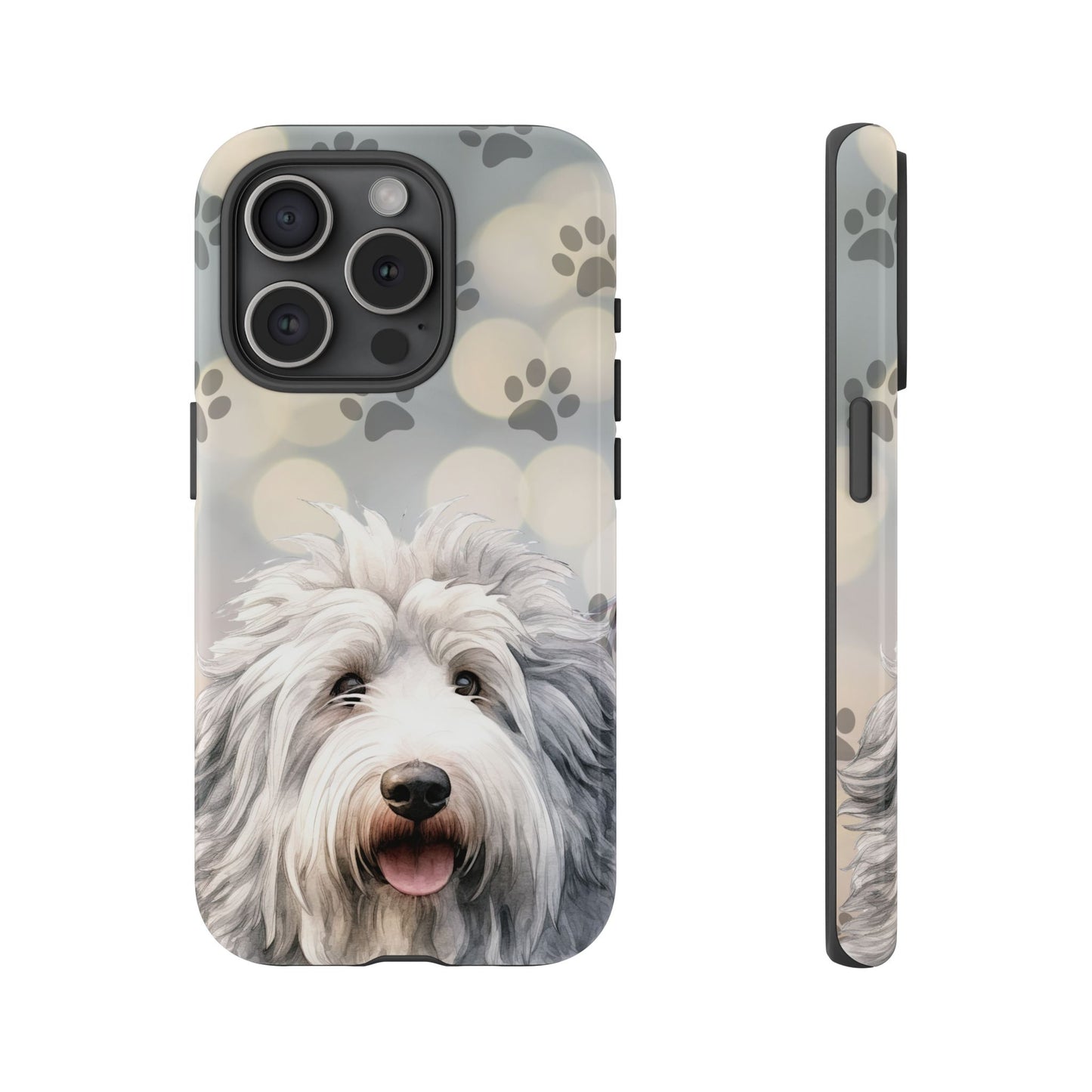 Old English Sheepdog by Tough Cases (Apple iPhone, Samsung Galaxy, and Google Pixel devices)