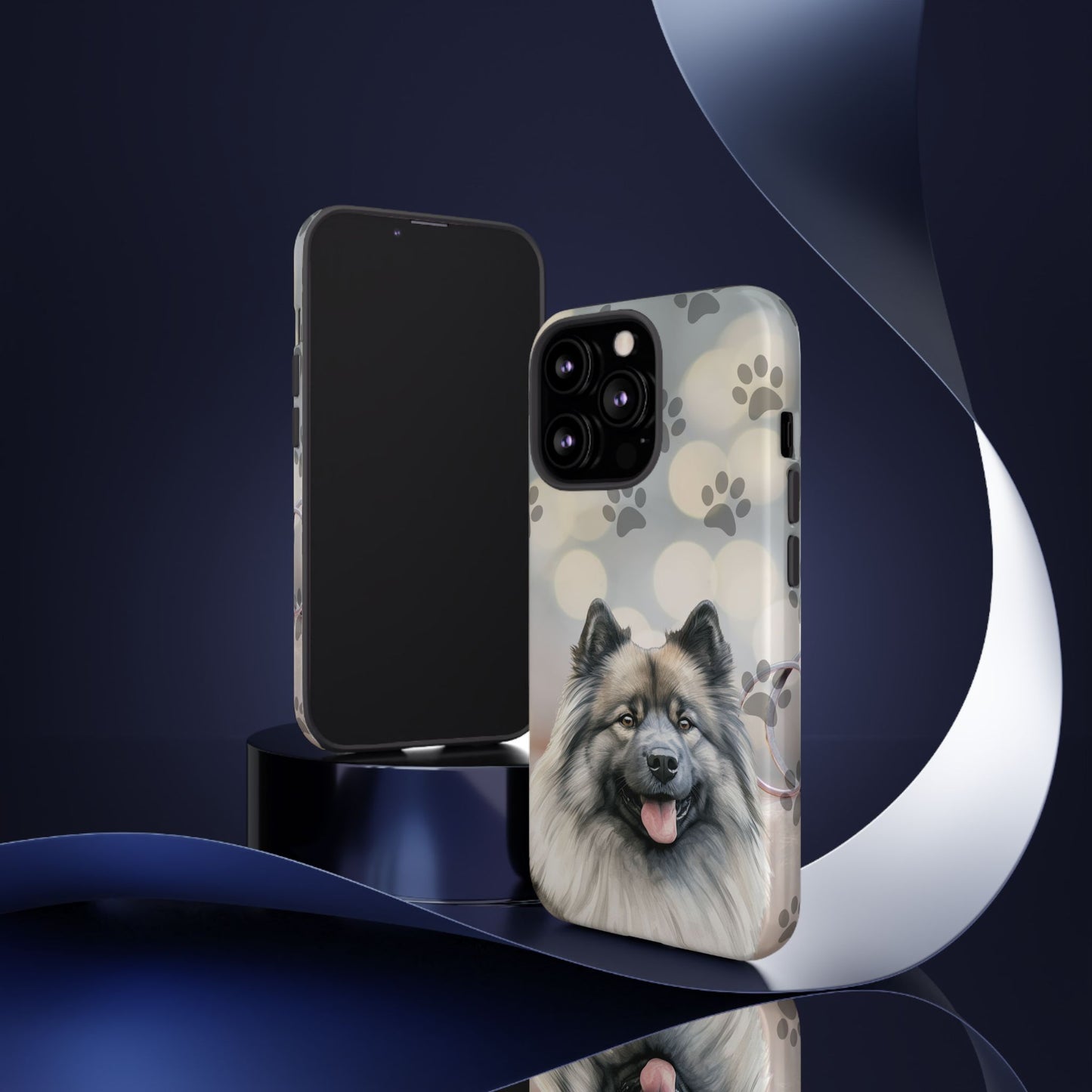 Keeshond Phone Case by Tough Cases ( Apple iPhone, Samsung Galaxy, and Google Pixel)