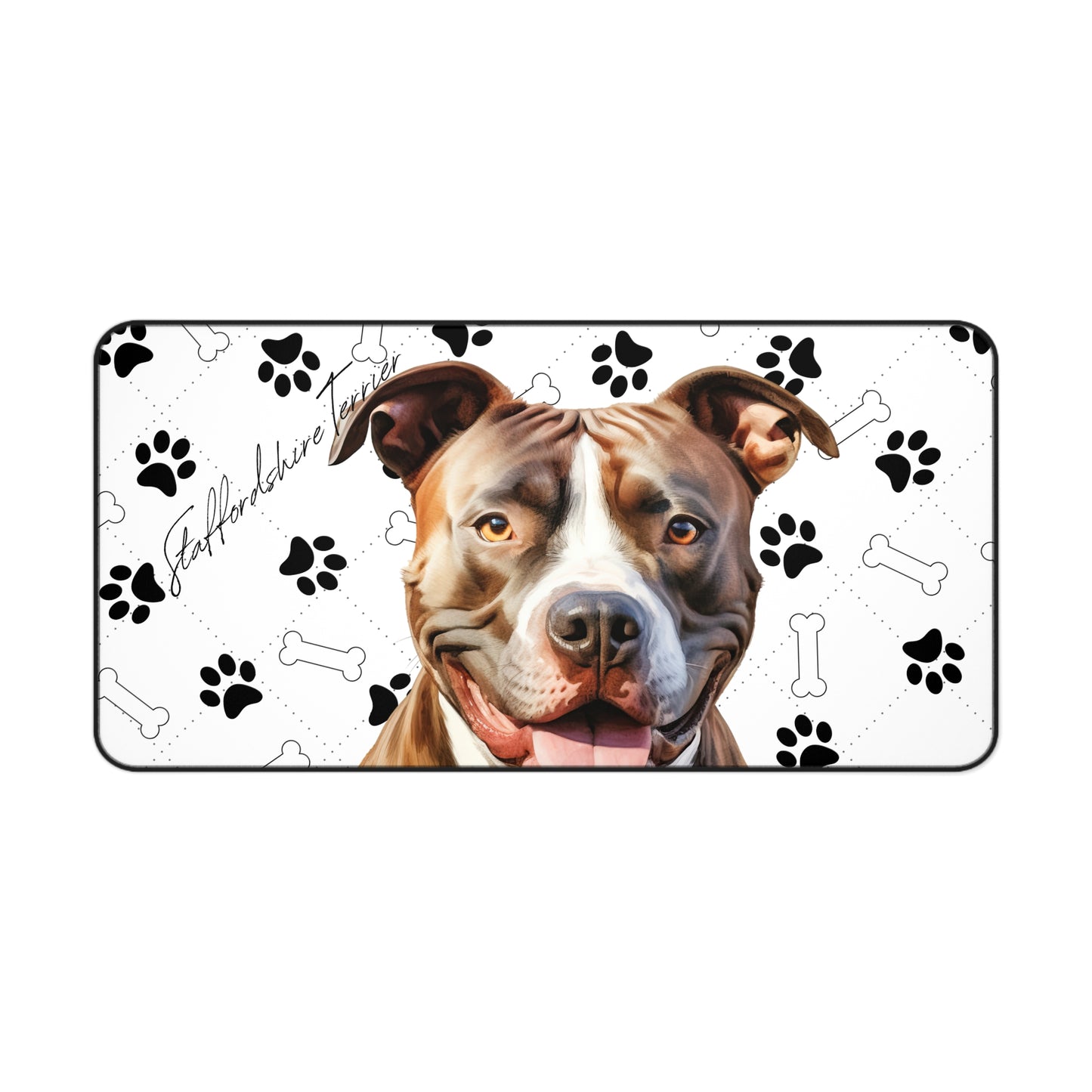 Staffordshire Terrier Desk Mat