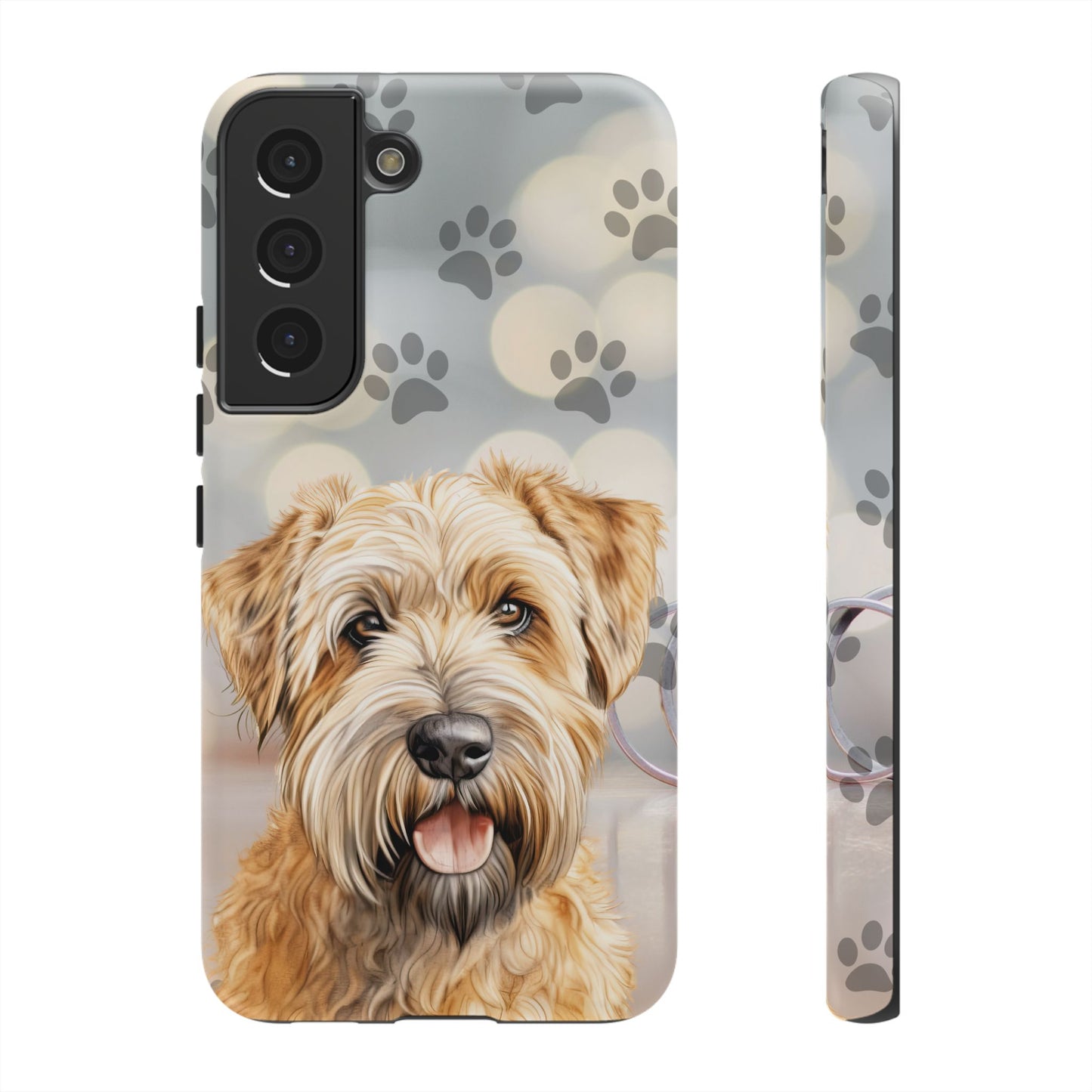 Self-Coated Wheaten Terrier by Tough Cases (Apple iPhone, Samsung Galaxy, and Google Pixel)
