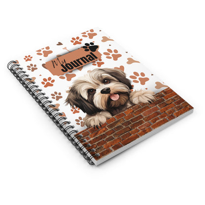 Lhasa Apso Spiral Notebook - Ruled Line