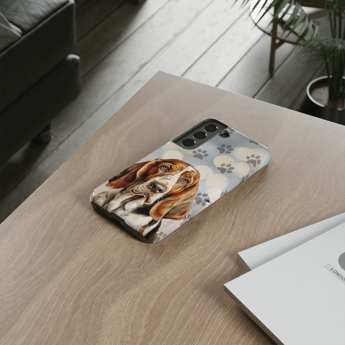 Basset Hound Phone Case by Tough Cases (Apple iPhone, Samsung Galaxy, and Google Pixel)