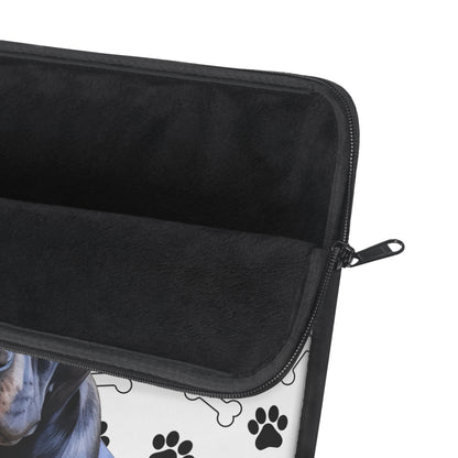Black Staffordshire Bull Terrier Laptop Sleeve