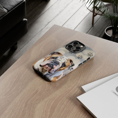 Bull Dog Phone Case by Tough Cases (Apple iPhone, Samsung Galaxy, and Google Pixel)