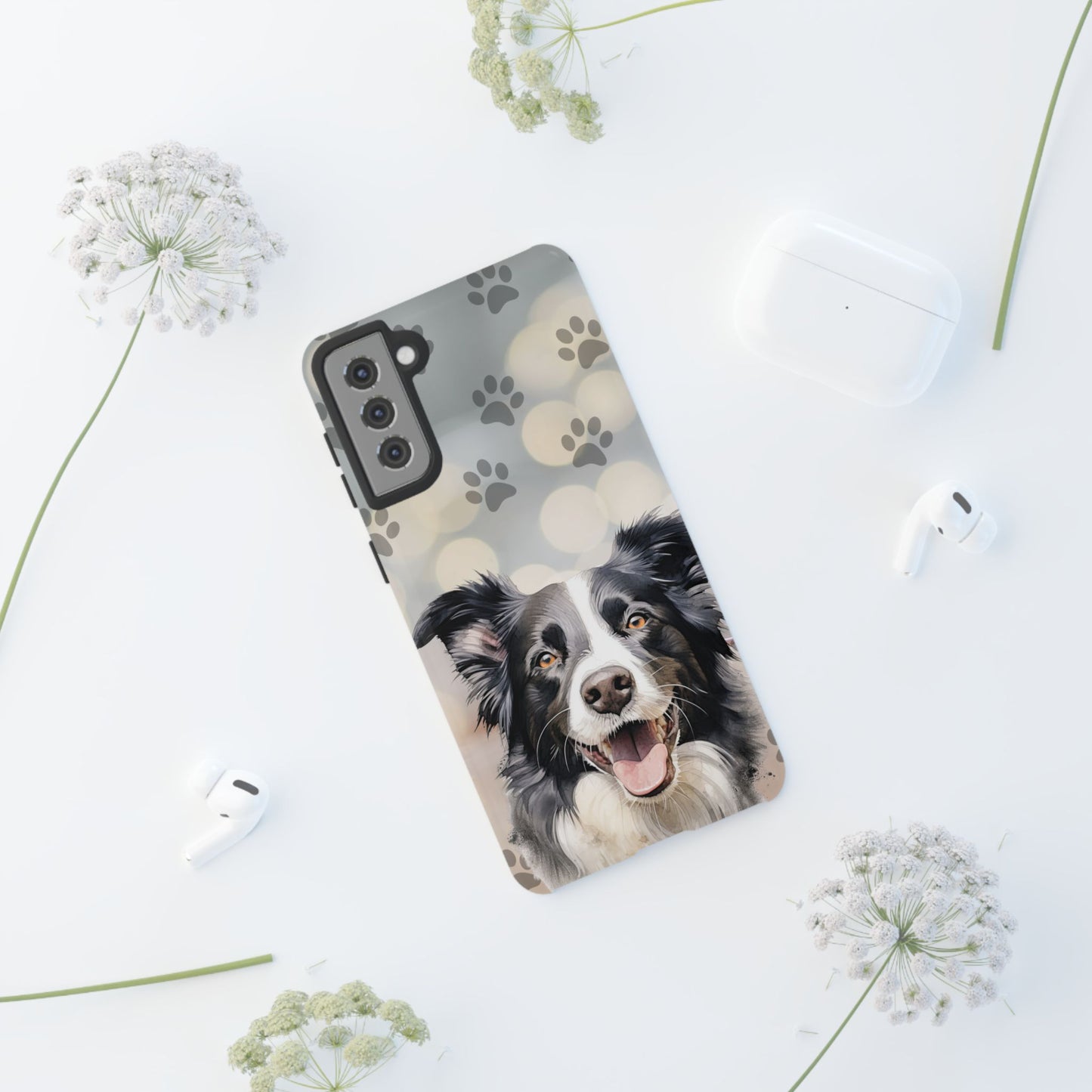 Border Collie Phone Case by Tough Cases (Apple iPhone, Samsung Galaxy, and Google Pixel)