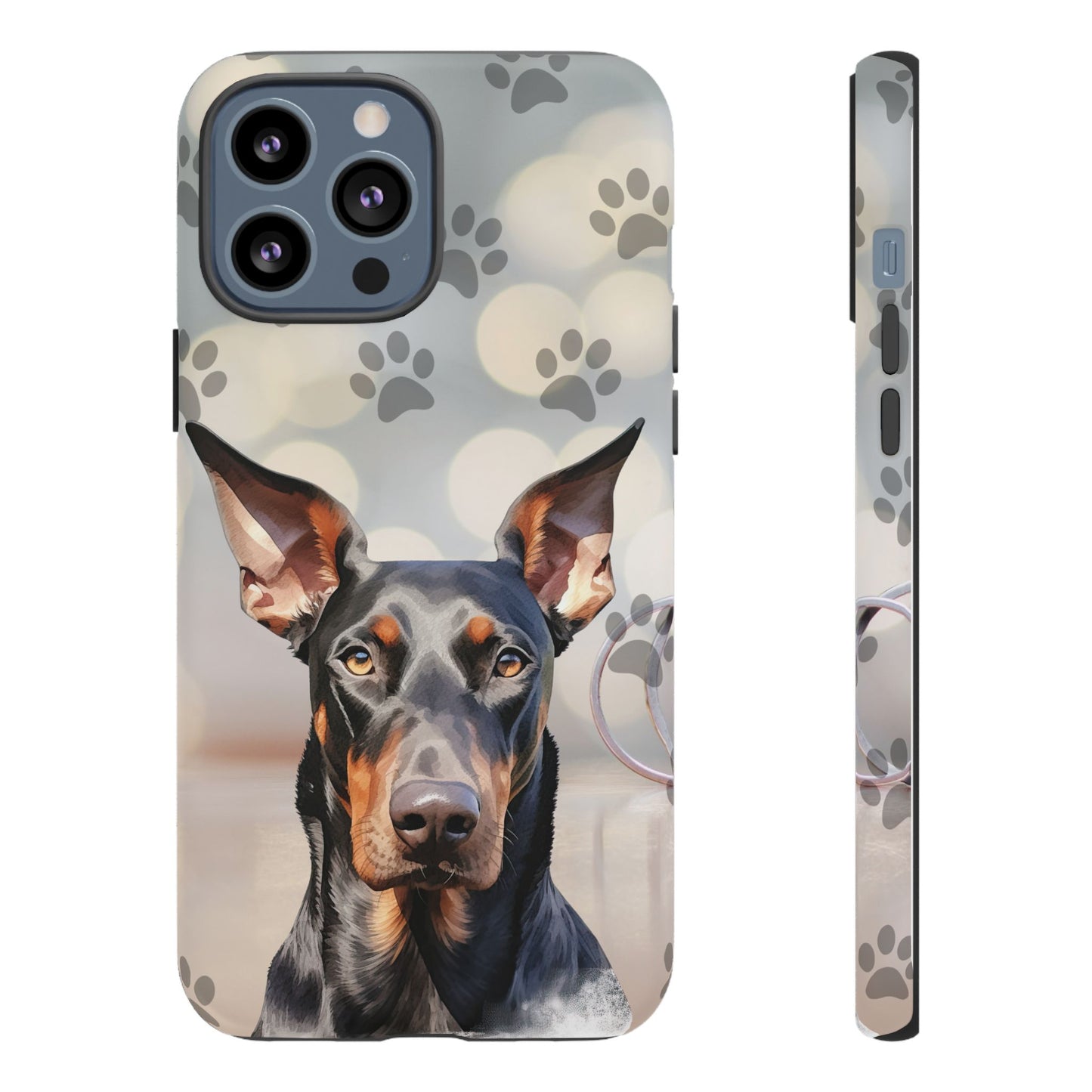 Doberman Phone Case by Tough Cases (Apple iPhone, Samsung Galaxy, and Google Pixel)
