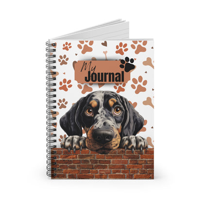 Bluetick Coonhound Spiral Notebook - Ruled Line