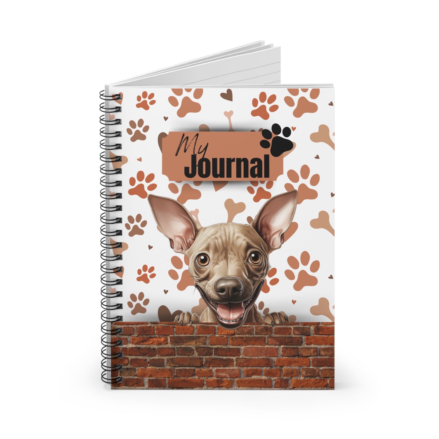 American Hairless Terrier Spiral Notebook - Ruled Line