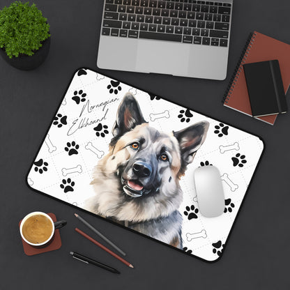 Norwegian Elkhound Desk Mat