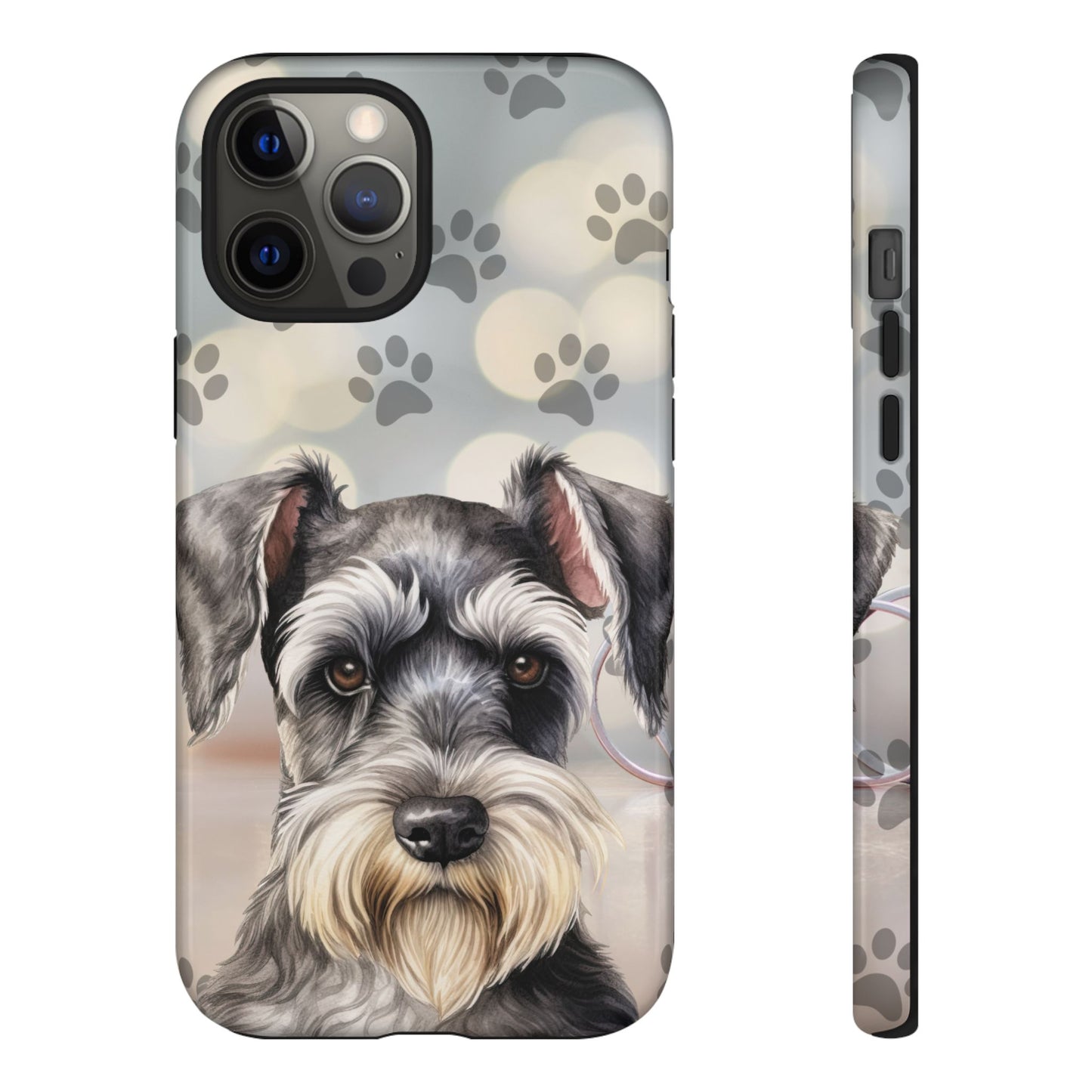 Miniature Schnauzer by Tough Cases (Apple iPhone, Samsung Galaxy, and Google Pixel)