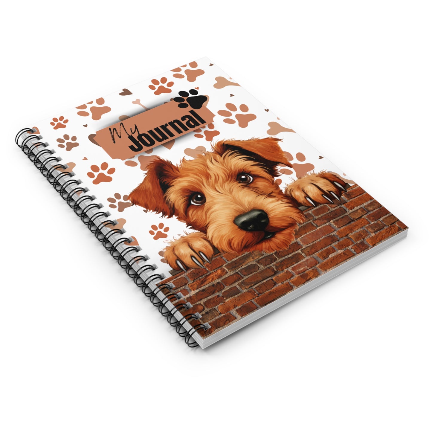 Irish Terrier Spiral Notebook - Ruled Line