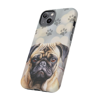 Pug Phone Case by Tough Cases (Apple iPhone, Samsung Galaxy, and Google Pixel)