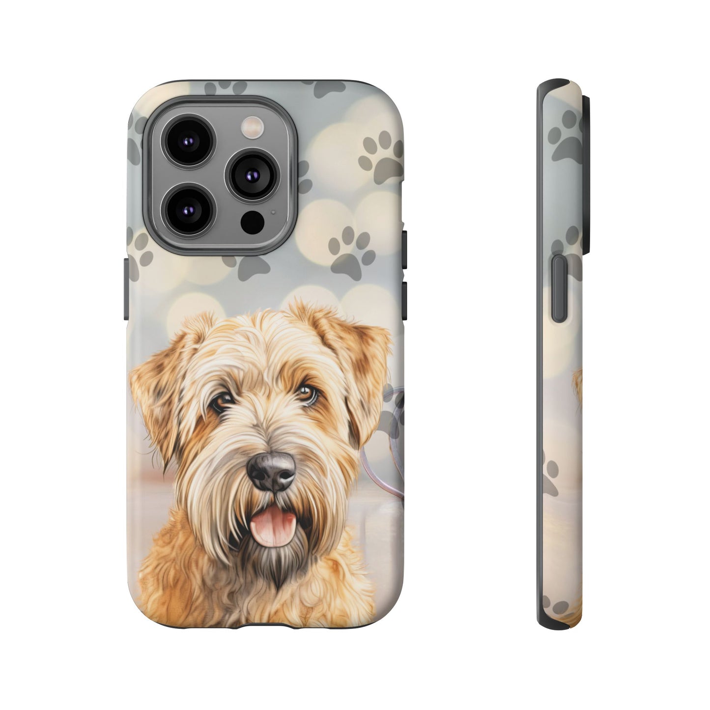 Self-Coated Wheaten Terrier by Tough Cases (Apple iPhone, Samsung Galaxy, and Google Pixel)