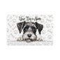 Standard Schnauzer Personalized Pet Food Mat, Custom Dog Food Mat, Dog Feeding Mat, Cute Pet Mat, Dog Lovers Gift