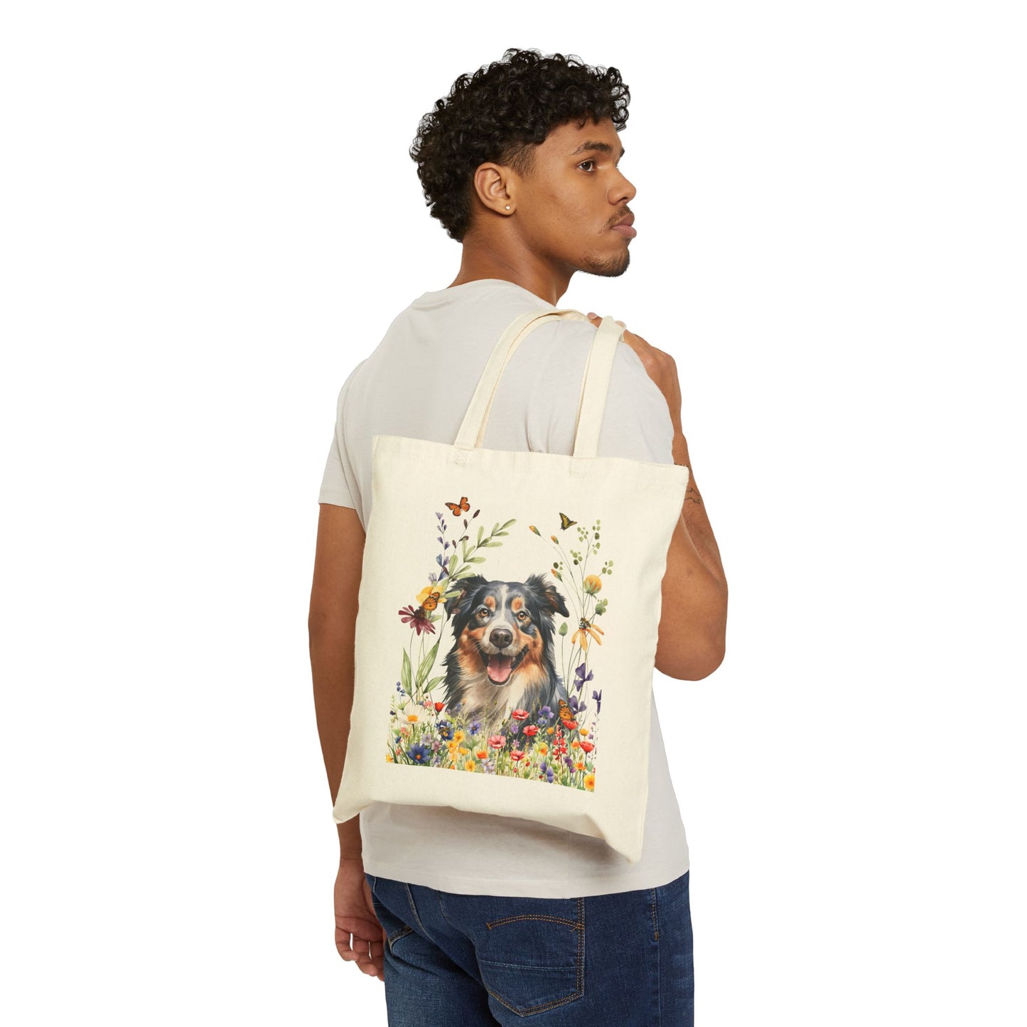 Australian Shepherd Canvas Tote Bag