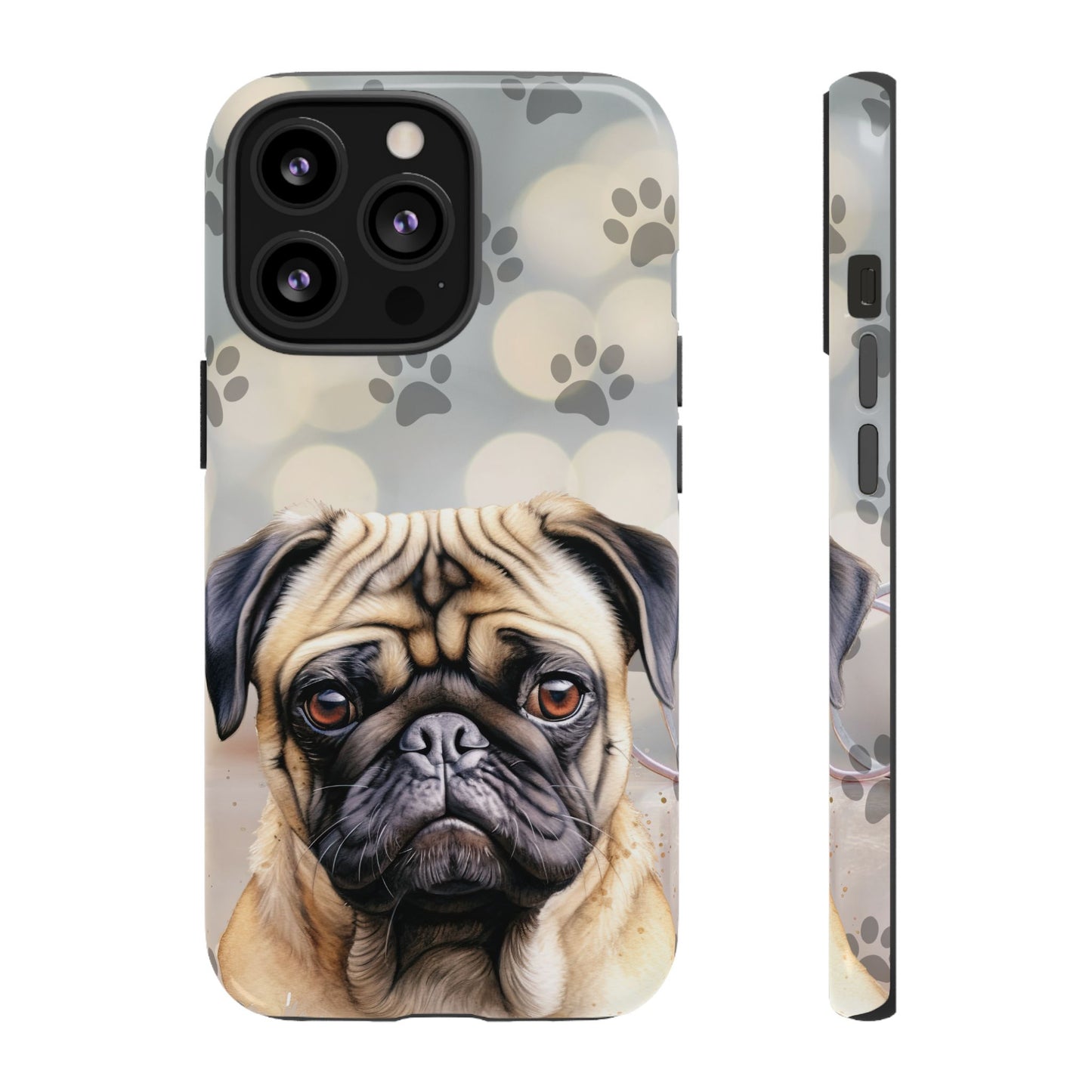 Pug Phone Case by Tough Cases (Apple iPhone, Samsung Galaxy, and Google Pixel)
