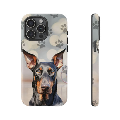 Doberman Phone Case by Tough Cases (Apple iPhone, Samsung Galaxy, and Google Pixel)