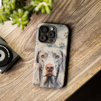 Weimaraner Phone Case by Tough Cases (Apple iPhone, Samsung Galaxy, and Google Pixel)