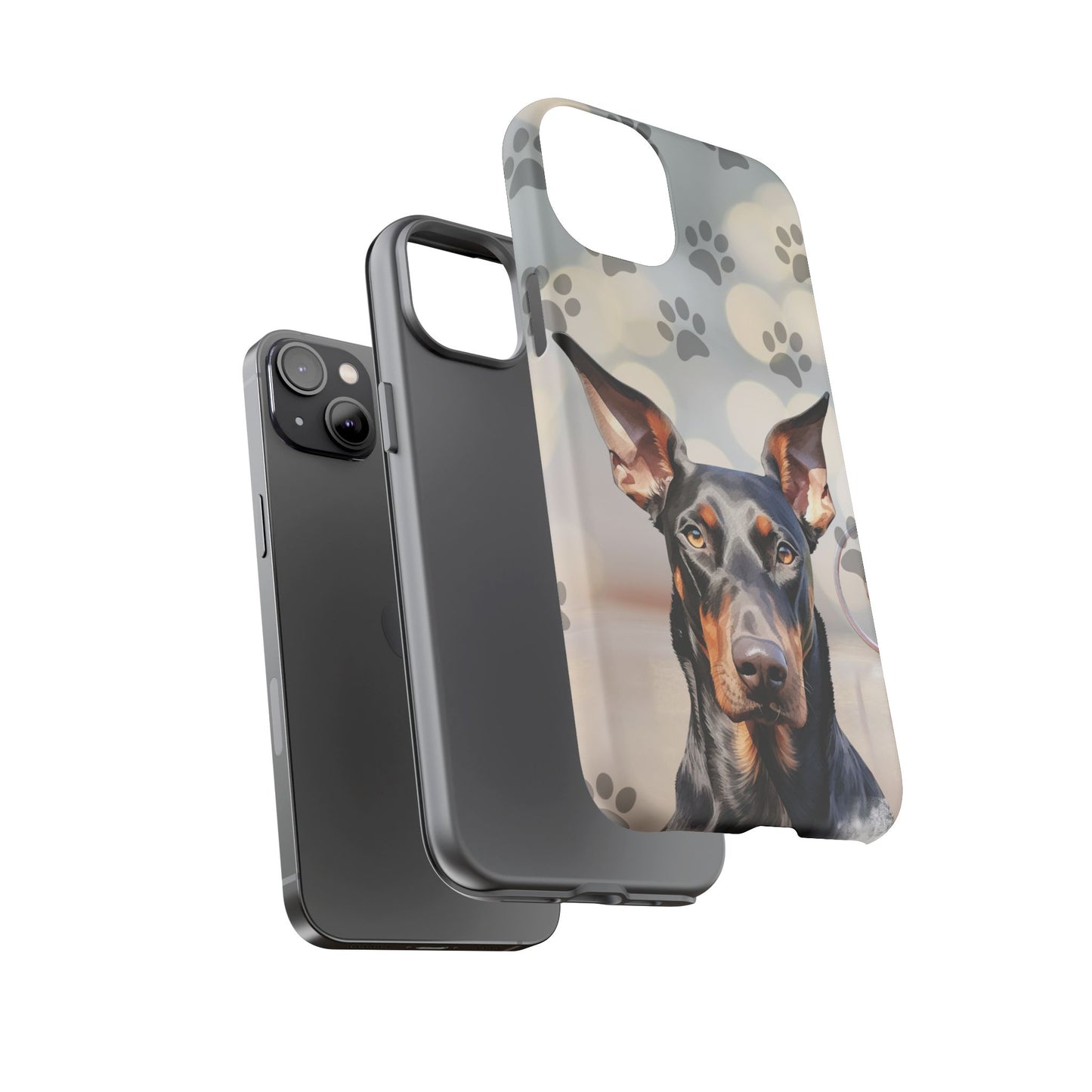 Doberman Phone Case by Tough Cases (Apple iPhone, Samsung Galaxy, and Google Pixel)