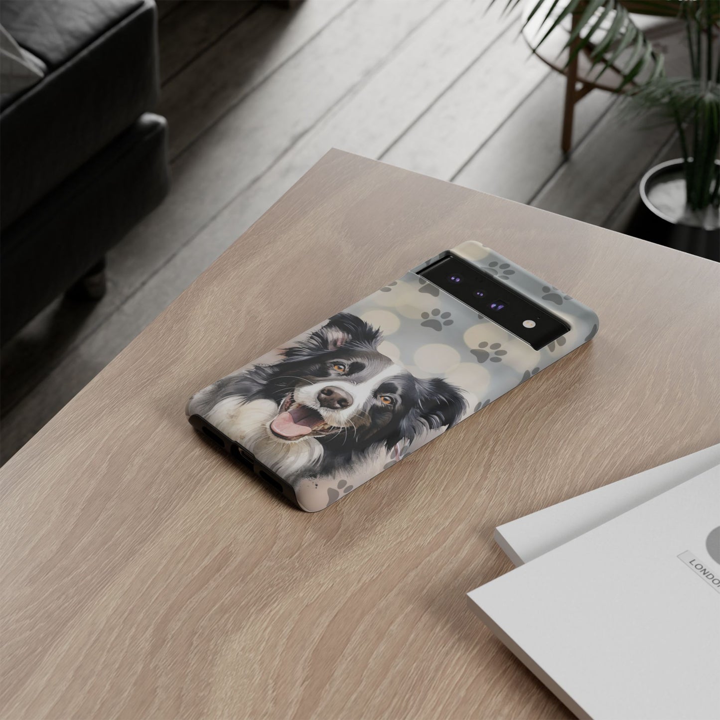 Border Collie Phone Case by Tough Cases (Apple iPhone, Samsung Galaxy, and Google Pixel)