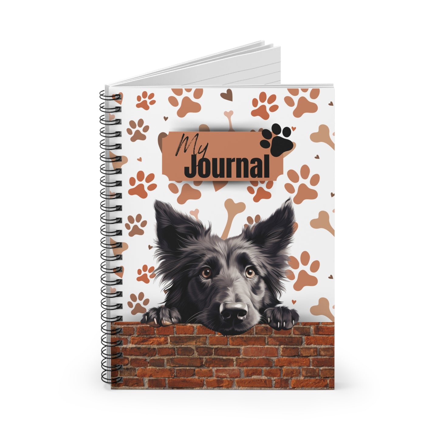 Belgian Sheepdog Spiral Notebook - Ruled Line