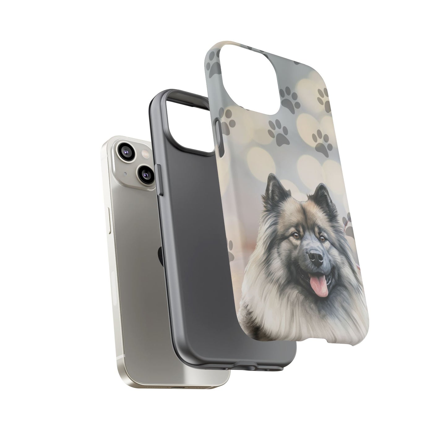 Keeshond Phone Case by Tough Cases ( Apple iPhone, Samsung Galaxy, and Google Pixel)