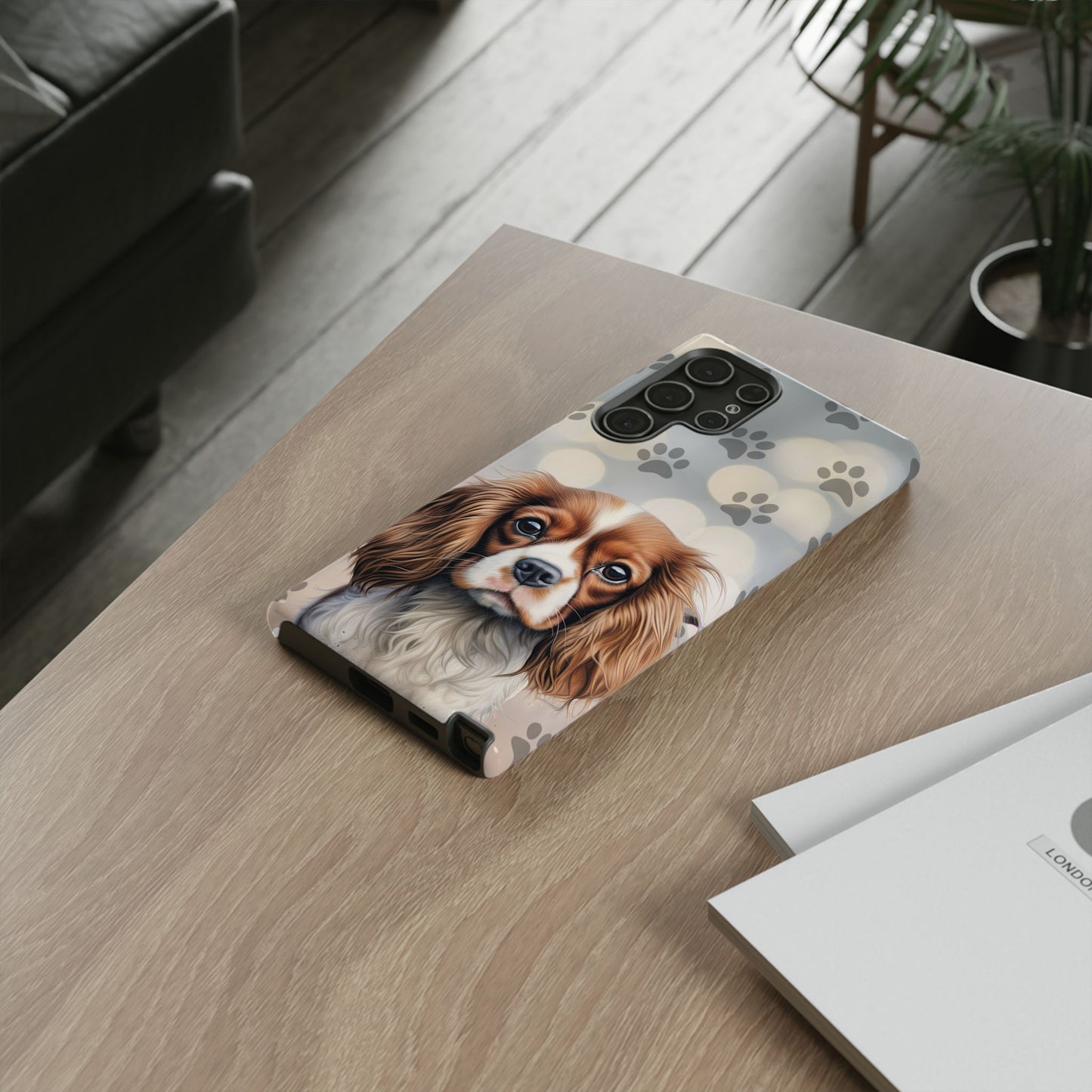 Cavalier King Charles Spaniel phone case by Tough Cases (Apple iPhone, Samsung Galaxy, and Google Pixel)