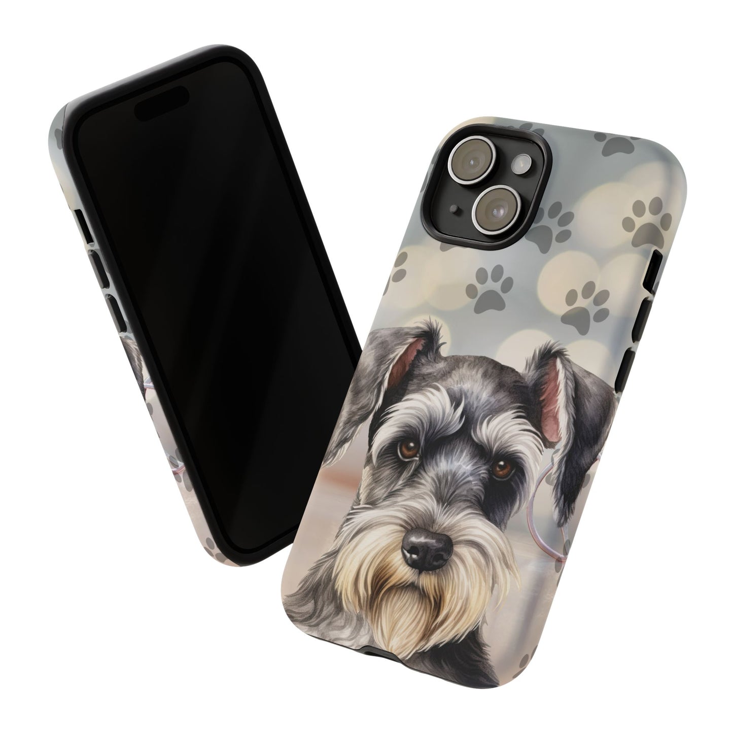 Miniature Schnauzer by Tough Cases (Apple iPhone, Samsung Galaxy, and Google Pixel)
