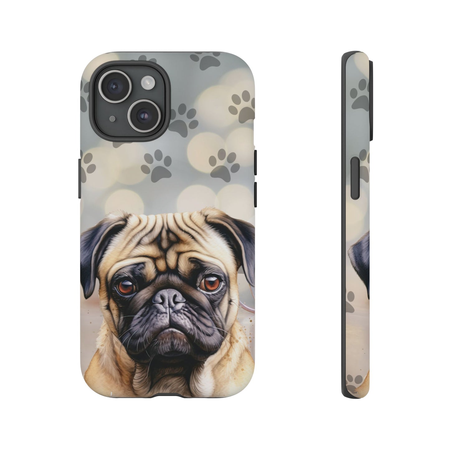 Pug Phone Case by Tough Cases (Apple iPhone, Samsung Galaxy, and Google Pixel)