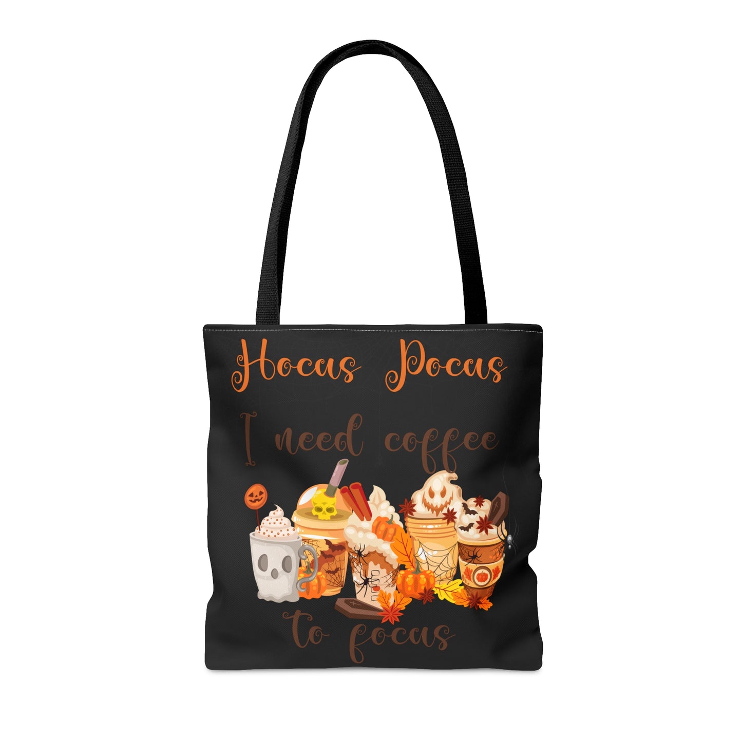 Halloween Coffee Tote Bag (Black)