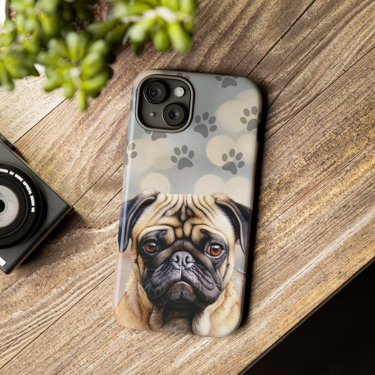 Pug Phone Case by Tough Cases (Apple iPhone, Samsung Galaxy, and Google Pixel)