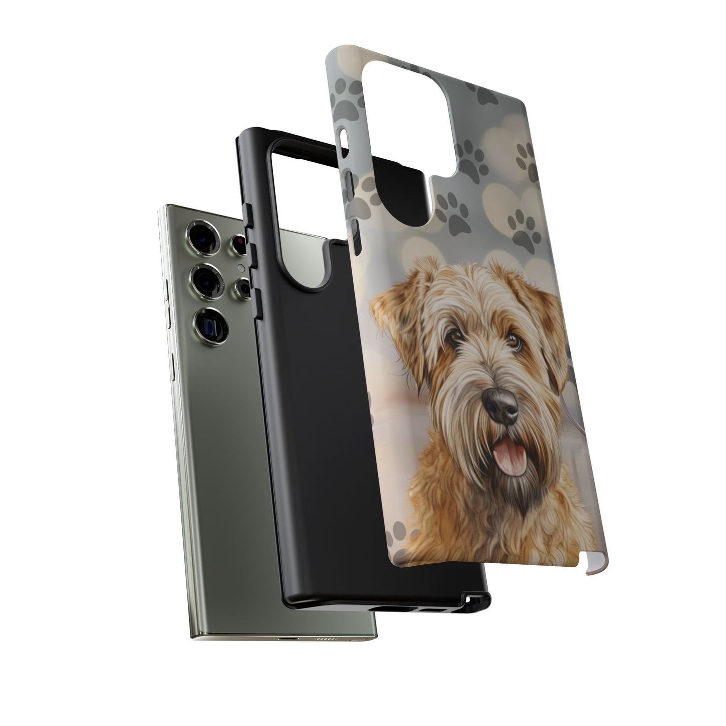 Self-Coated Wheaten Terrier by Tough Cases (Apple iPhone, Samsung Galaxy, and Google Pixel)