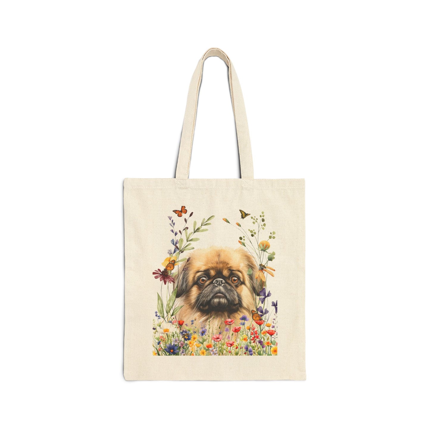Pekingese Canvas Tote Bag