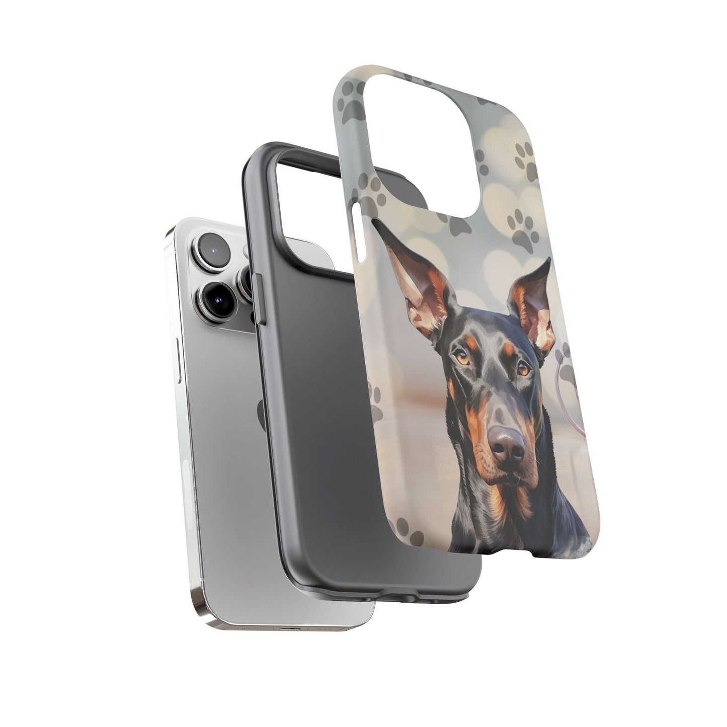 Doberman Phone Case by Tough Cases (Apple iPhone, Samsung Galaxy, and Google Pixel)