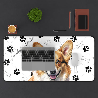Pembroke Welsh Corgi Desk Mat