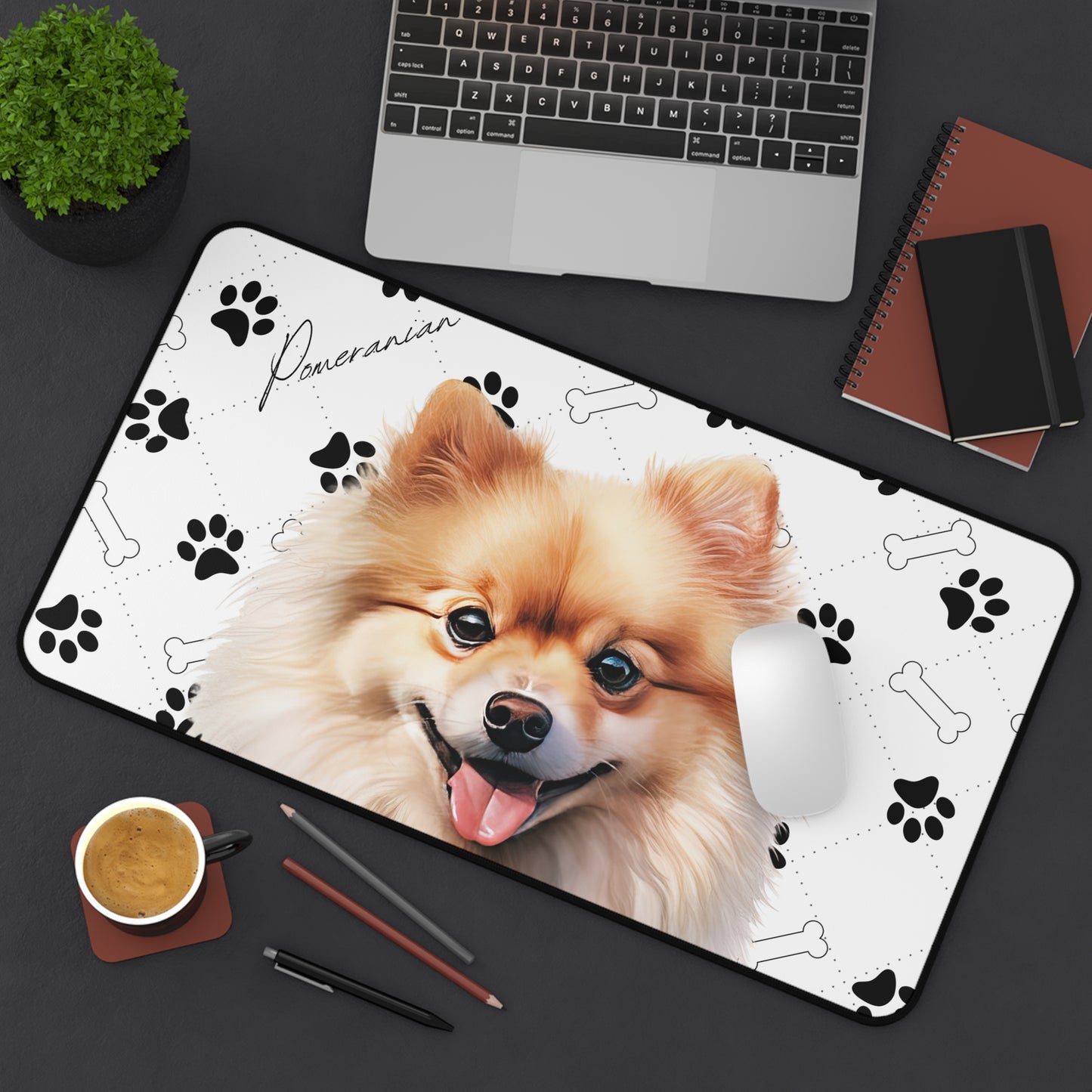 Pomeranian Desk Mat