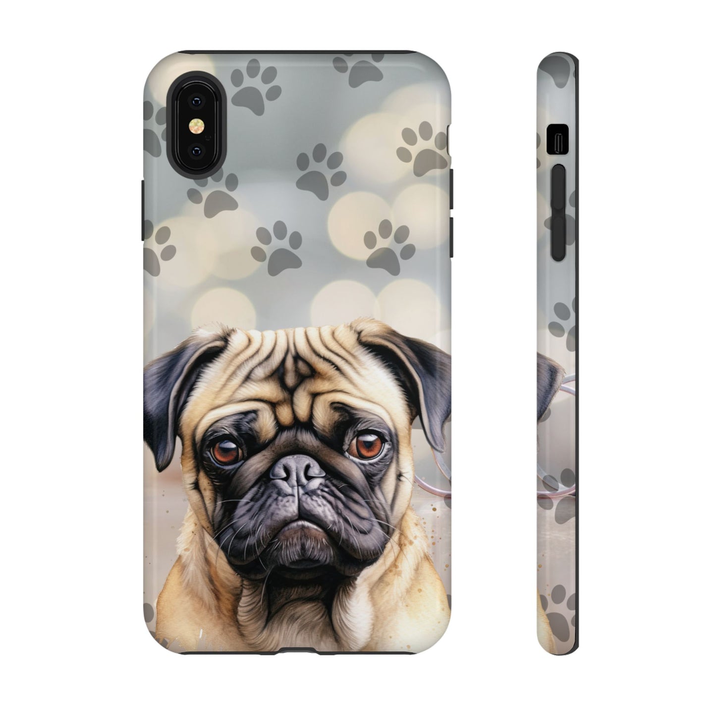 Pug Phone Case by Tough Cases (Apple iPhone, Samsung Galaxy, and Google Pixel)